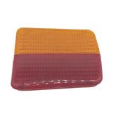 lente sinistra arancione/rosso